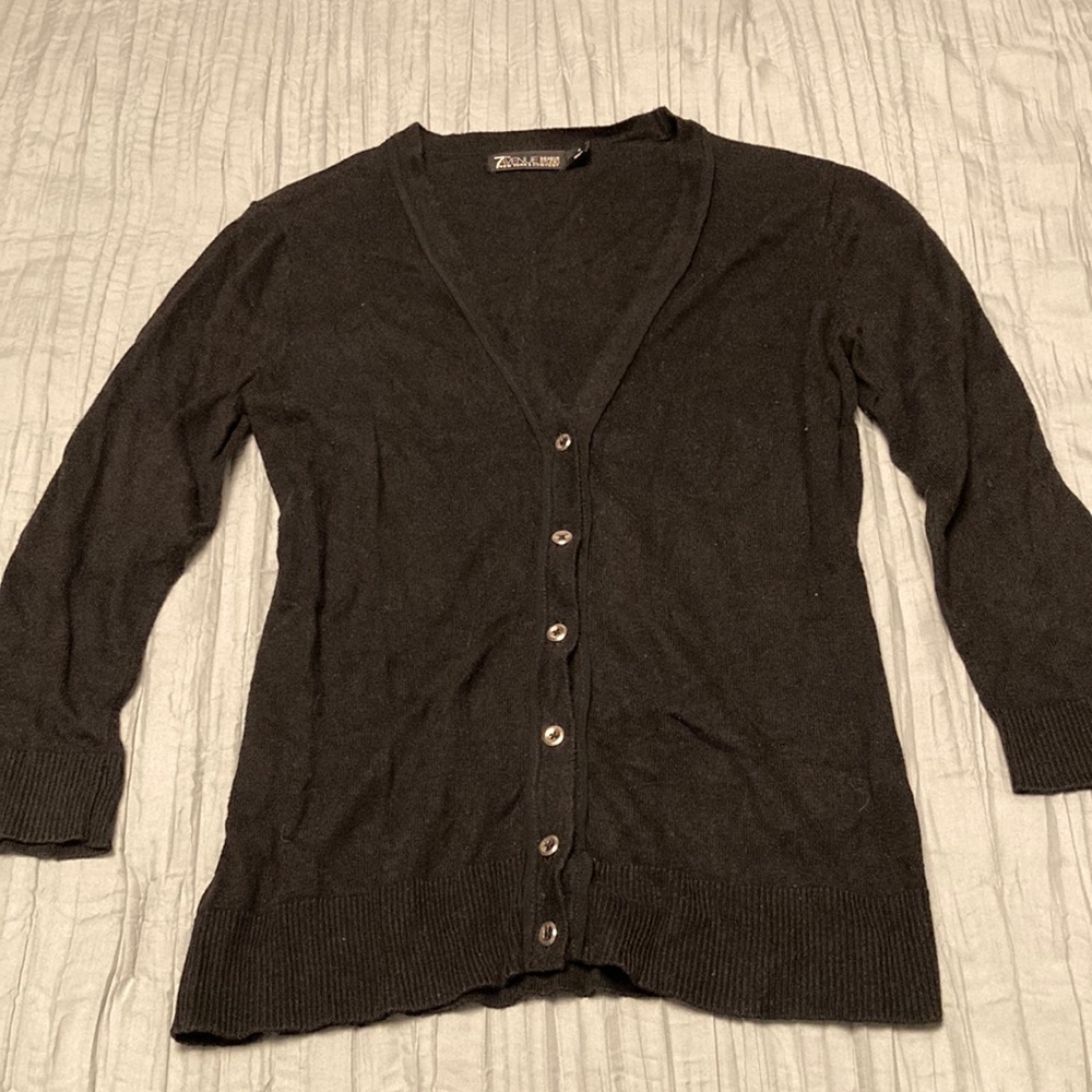 7th Avenue New York & Company black cardigan size small